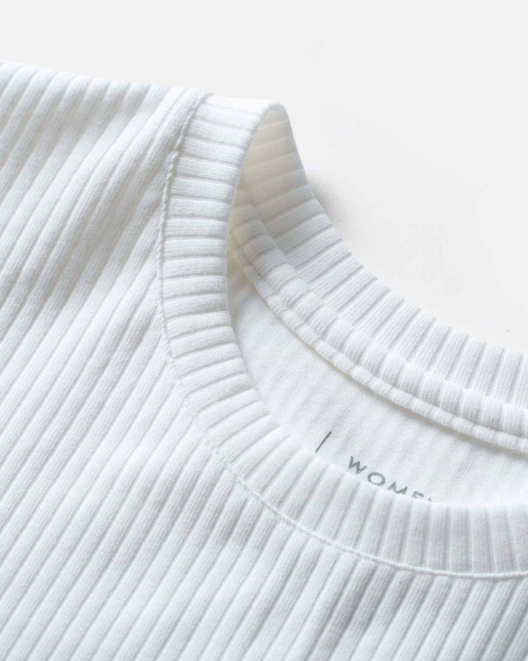 Women Round Neck Ribbed Top