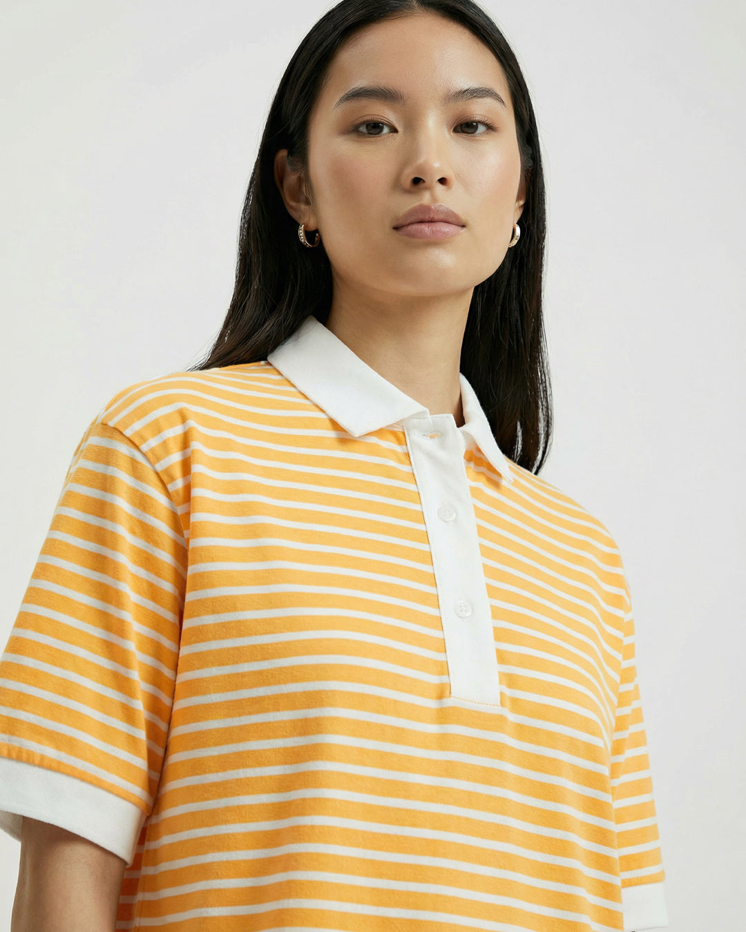 Women Stripes Polo T-Dress