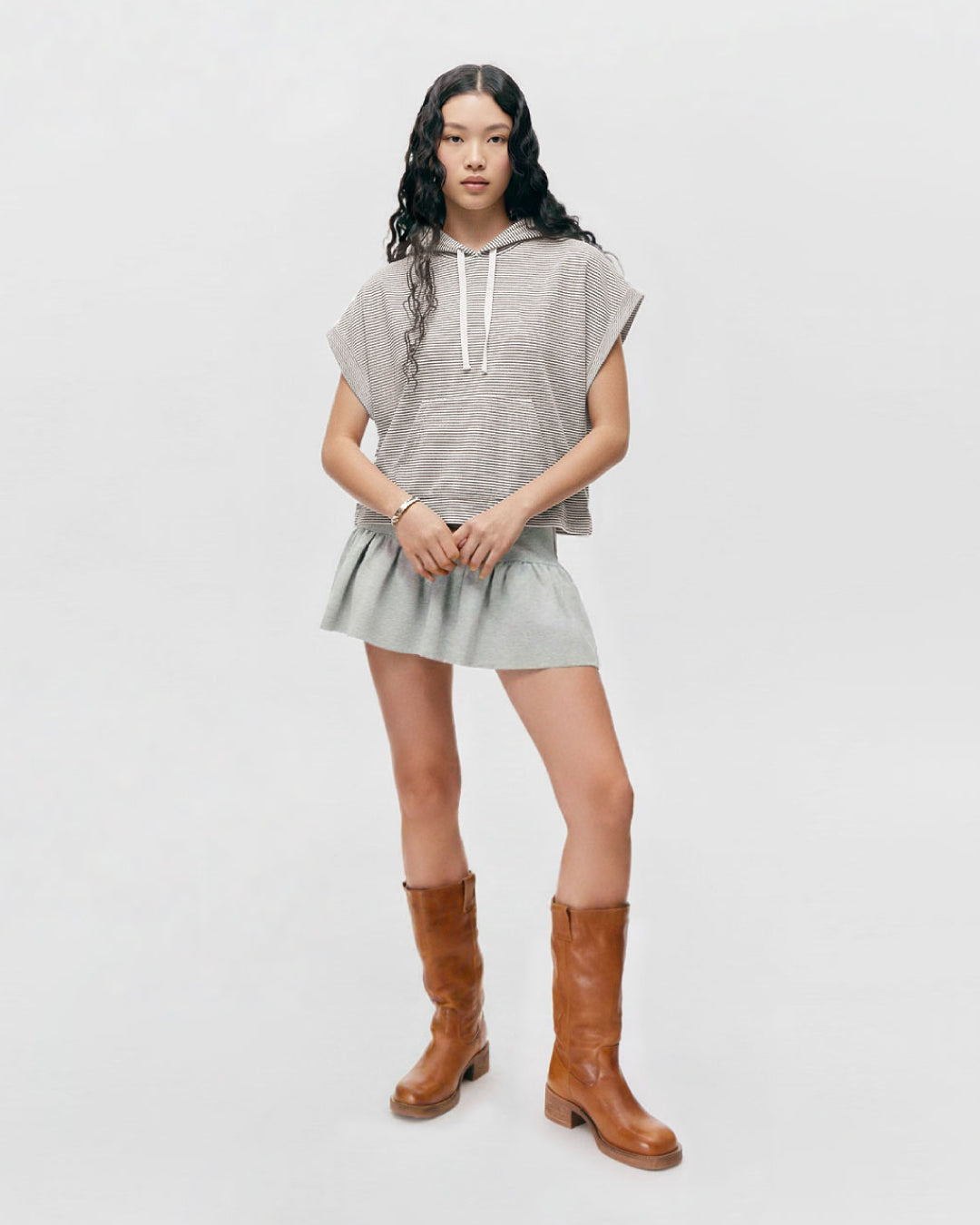 Women Urban Edge Sleeveless Hoodie