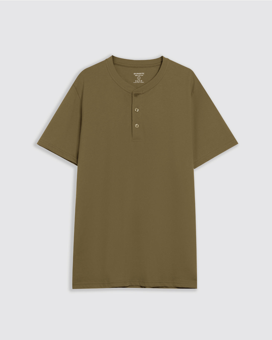 Men Short Sleeve Henley Tee