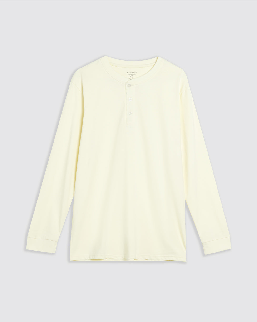 Men Long Sleeve Henley Tee