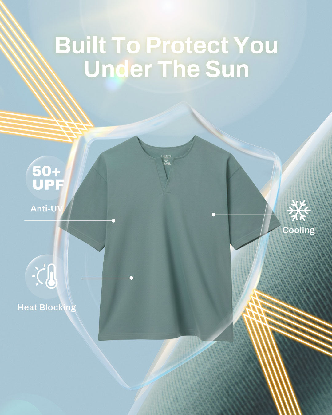 Men Oversized Notch Tee