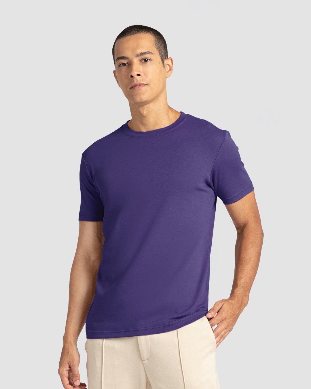 Men Premium Weight Cotton Crew Neck Tee (New Colour)