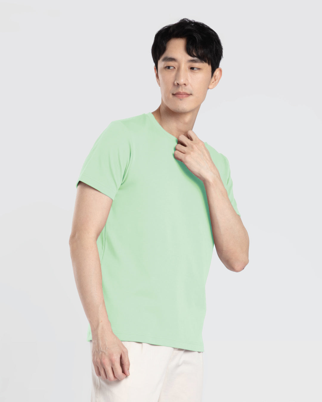 Men Premium Weight Cotton Crew Neck Tee (New Colour)