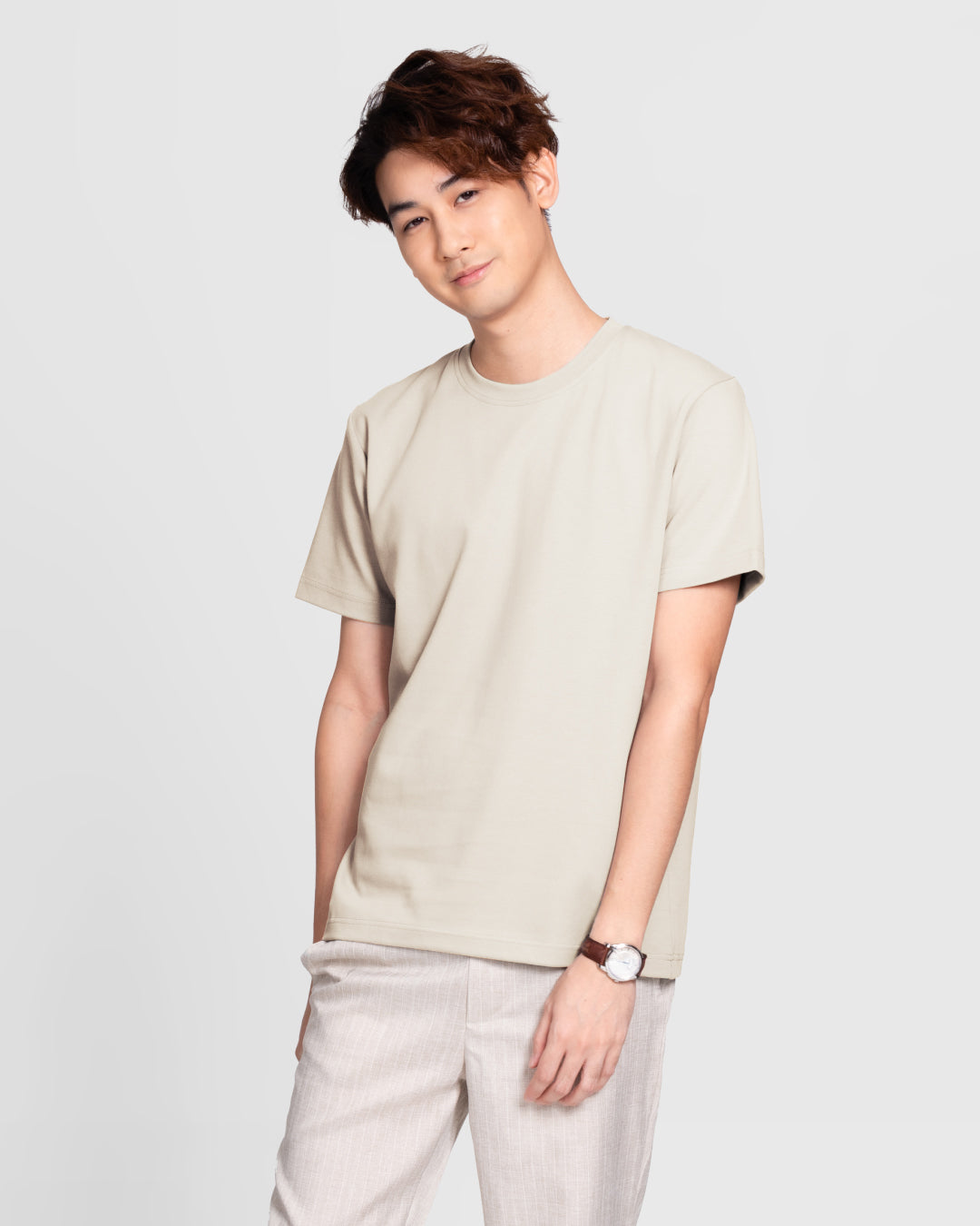 Men Premium Weight Cotton Crew Neck Tee (Essential)