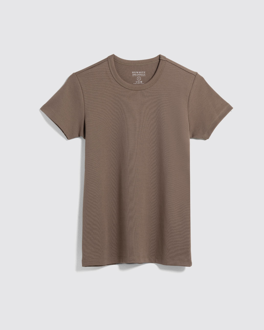 Women Premium Weight Cotton Crew Neck Tee (Essential)