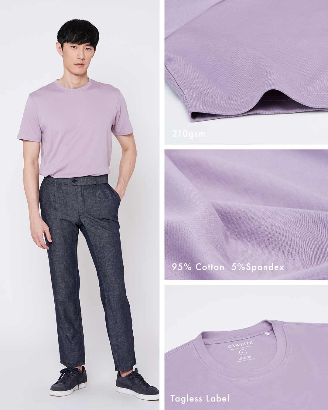 Men Premium Weight Cotton Crew Neck Tee (Seasonal)