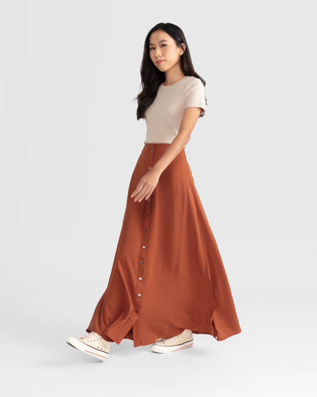 Women Rayon Maxi Skirt
