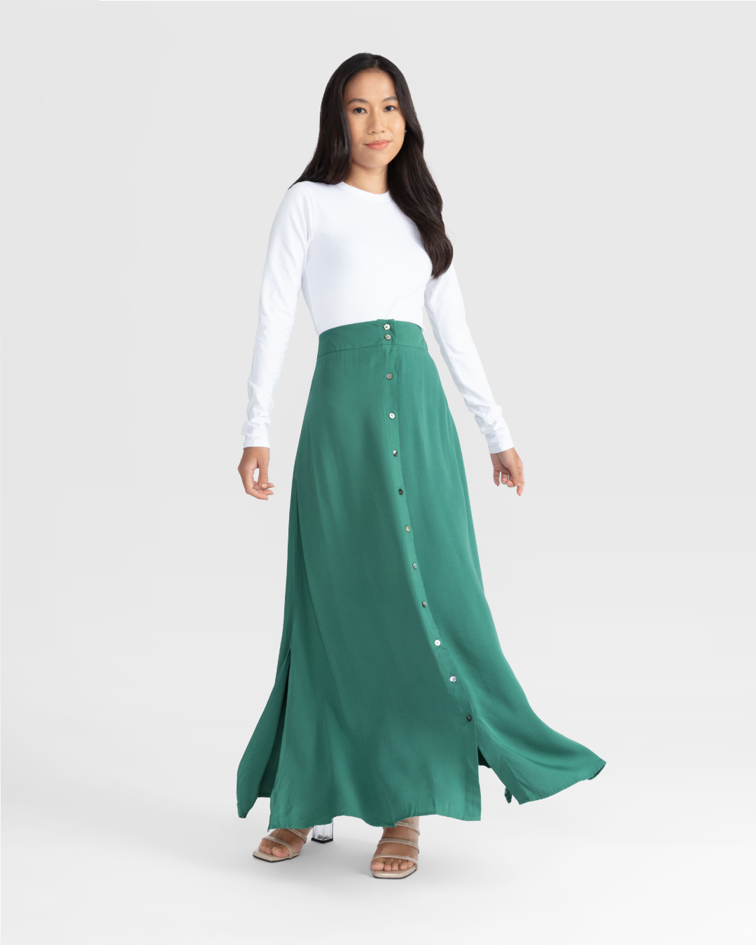 Women Rayon Maxi Skirt