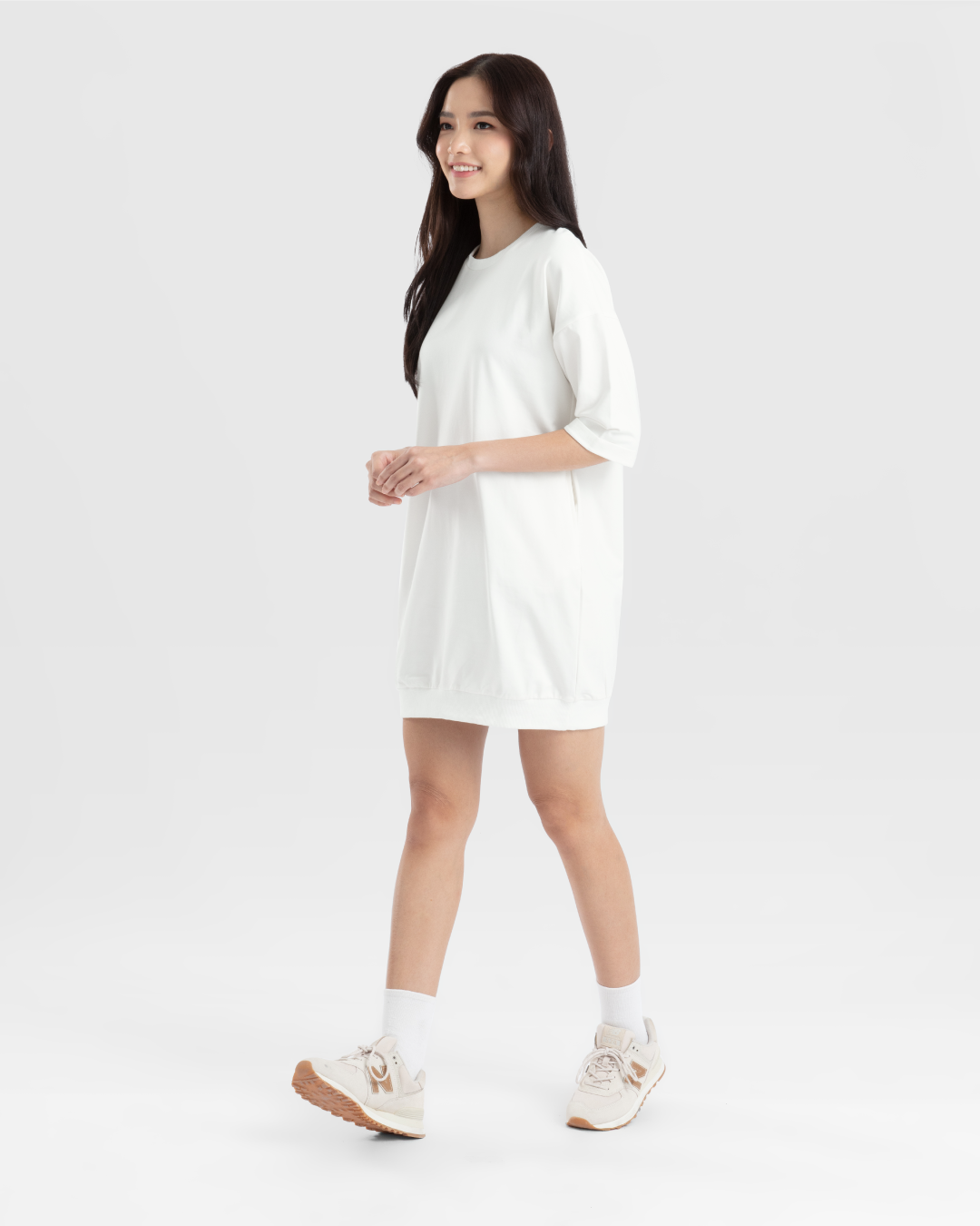 chinese dress ladies Women 3/4 Sleeve T-Dress