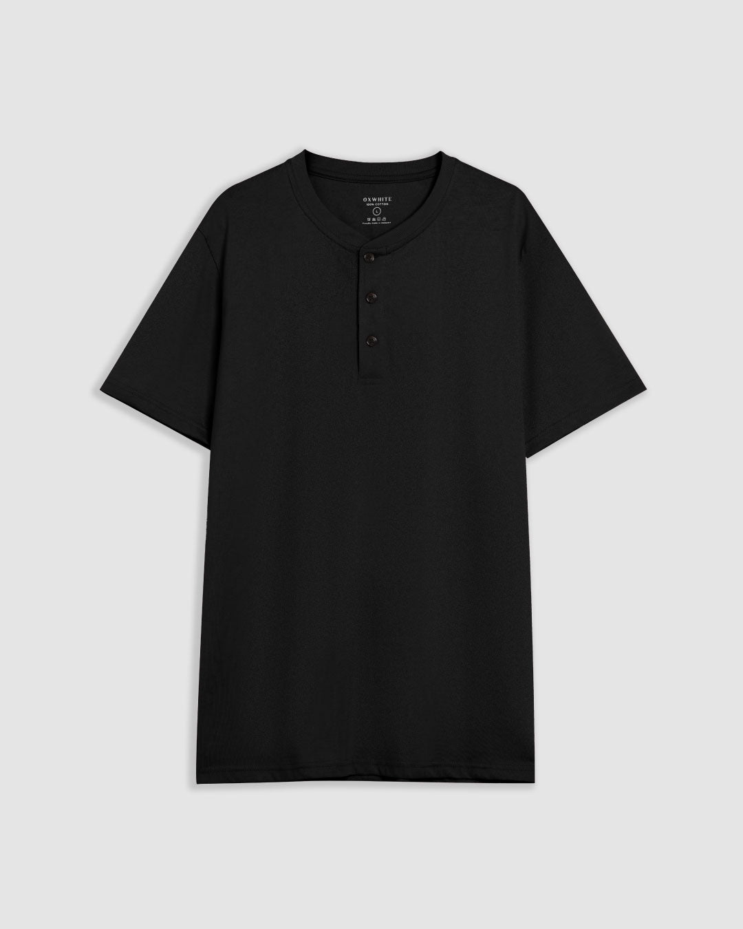 Men Short Sleeve Henley Tee