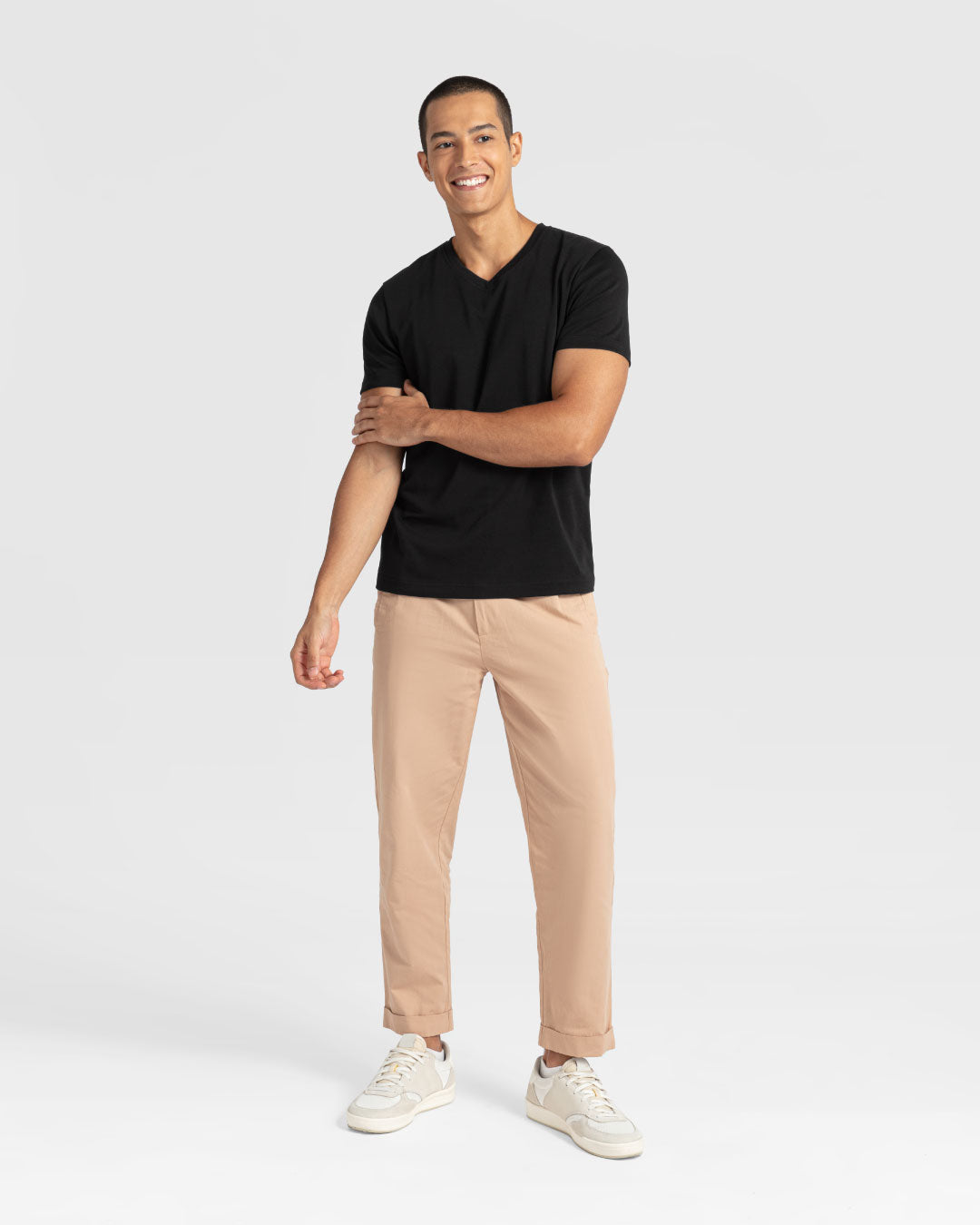 Men Premium Cotton V-Neck Tee