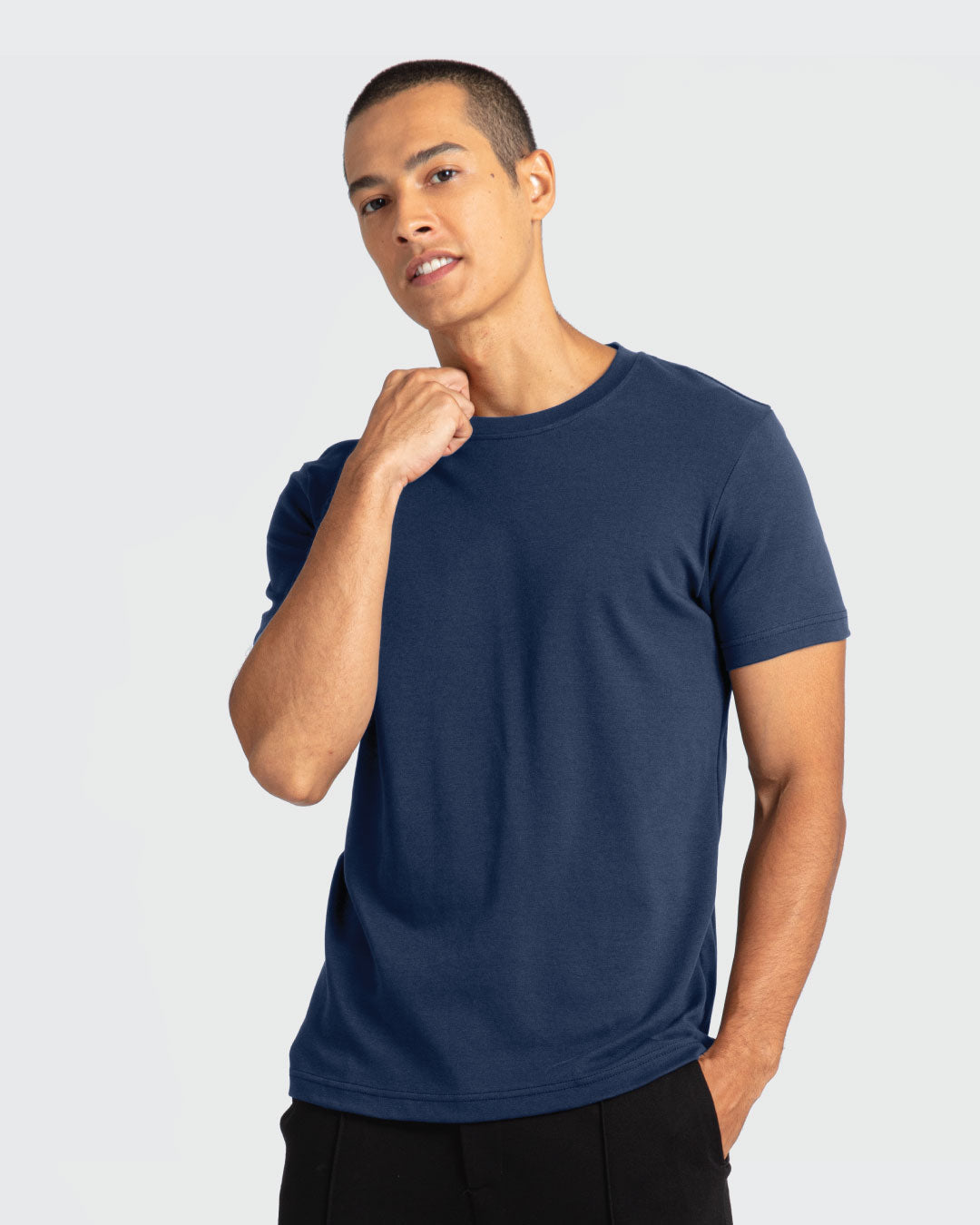 Men Premium Weight Cotton Crew Neck Tee (Essential)