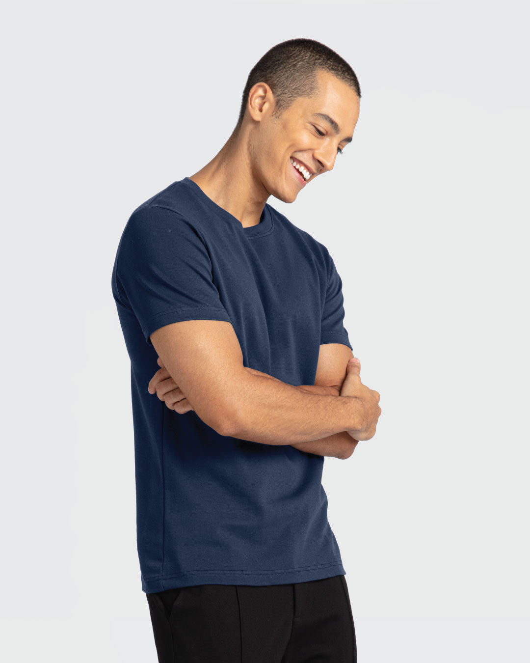 Men Premium Weight Cotton Crew Neck Tee (Essential)