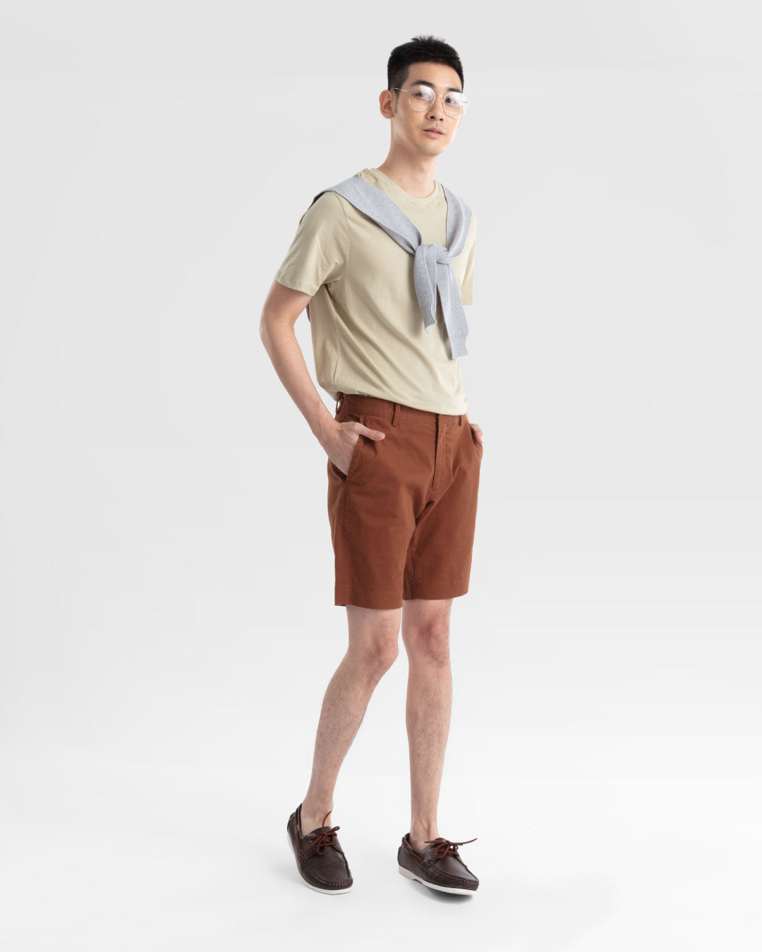 Men Slim Fit Casual Shorts
