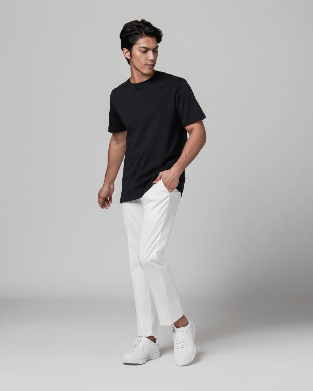 Men Premium Weight Cotton Crew Neck Tee (Essential)