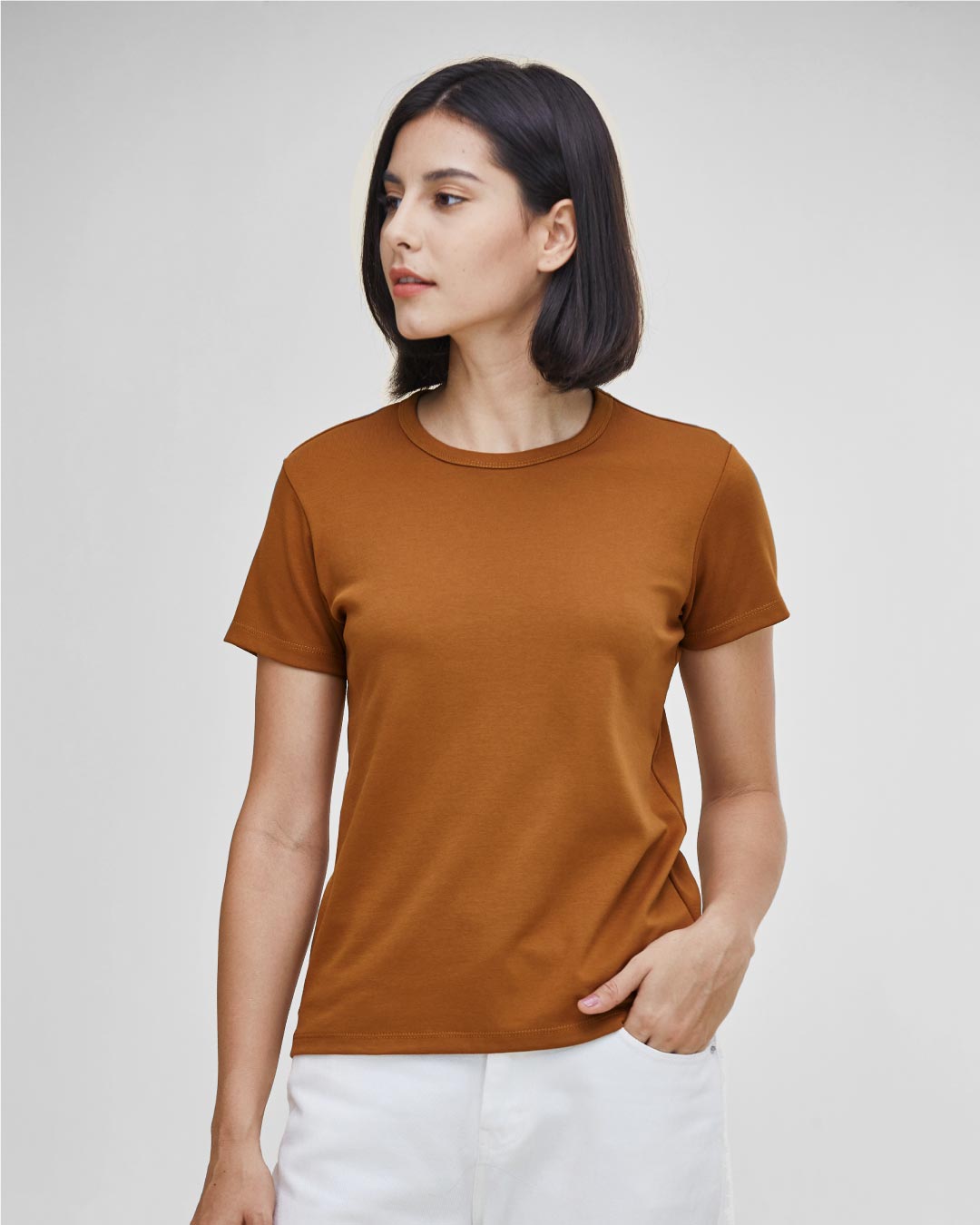 Women Premium Weight Cotton Crew Neck Tee (Seasonal)