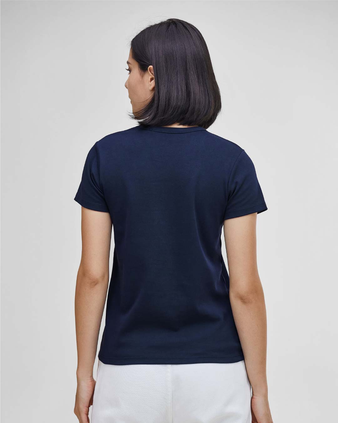 Women Premium Weight Cotton Crew Neck Tee (Essential)