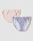 Women Comfy Bikini Panties - Floral (2 in 1 pack)