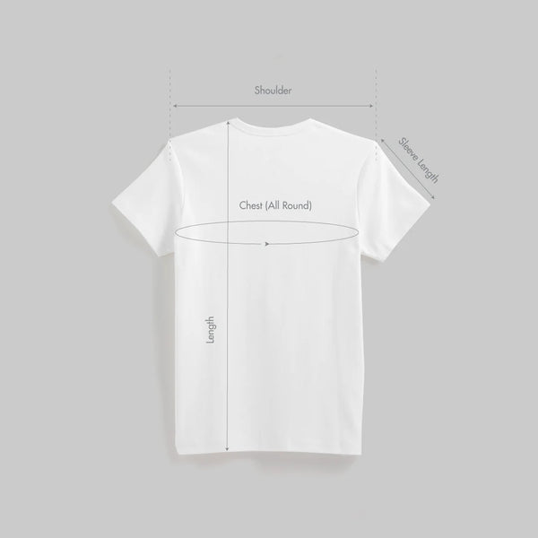 Size chart for Women Premium Weight Cotton Crew Neck Tee (Essential)