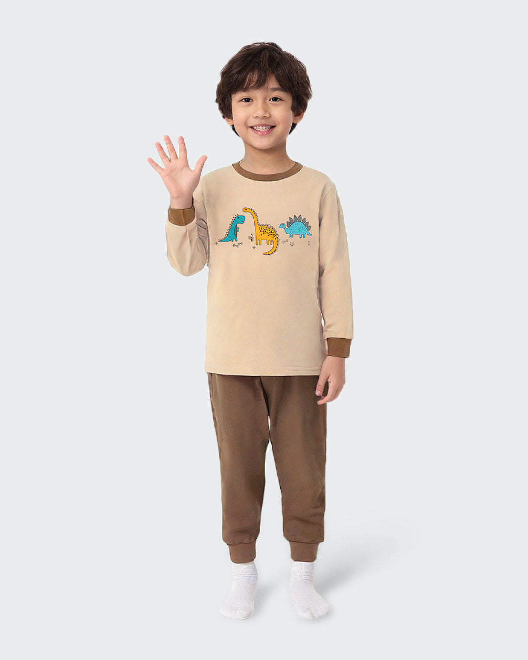 Kids Half Print Pyjamas Set