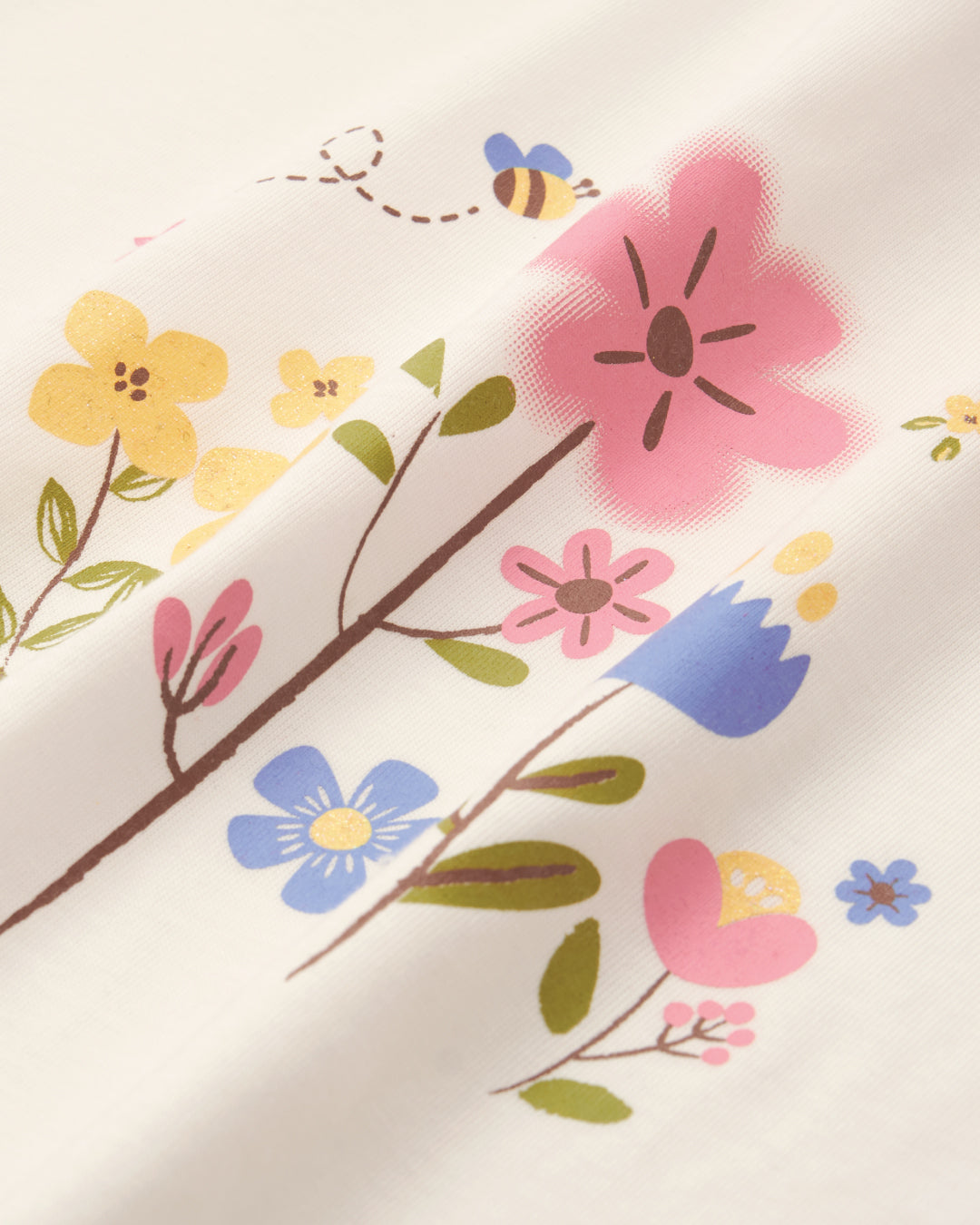 Kids Half Print Pyjamas Set