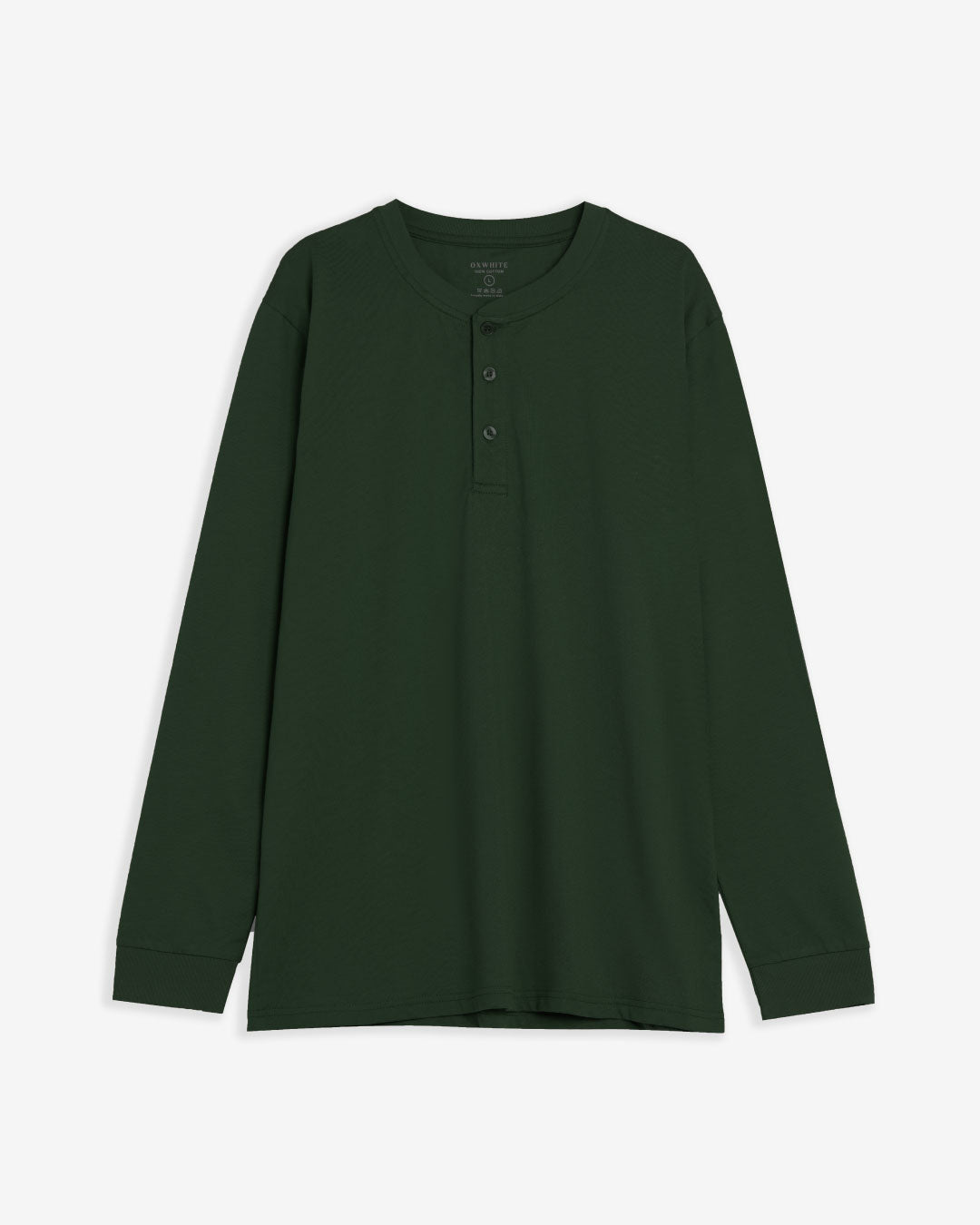 Men Long Sleeve Henley Tee