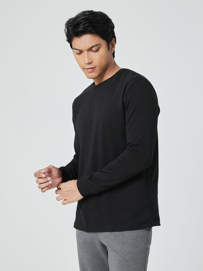 Men Premium Long Sleeve Crew Neck Tee