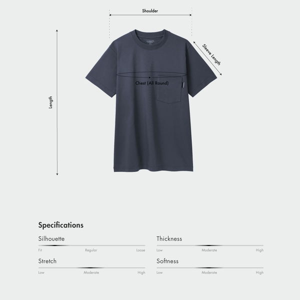 Size chart for Men Basic Muscle Fit Tee