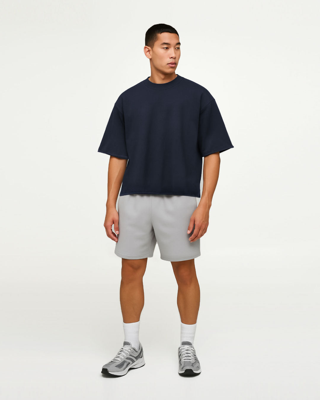 Men Boxy Fit Shoulder Panelled Top