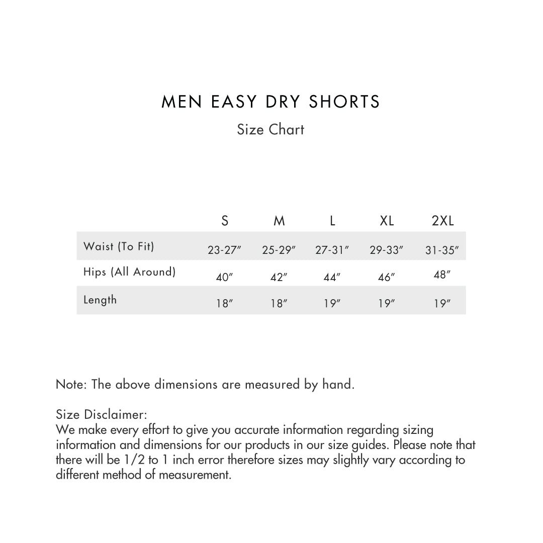 Men Easy Dry Shorts – OXWHITE