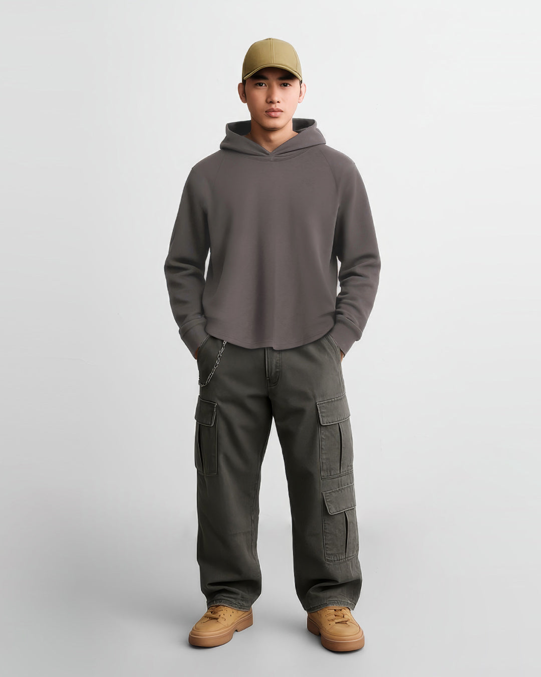 Men Long Sleeve Hoodie Pullover