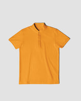 Men Mandarin Collar Slim Fit Polo Tee