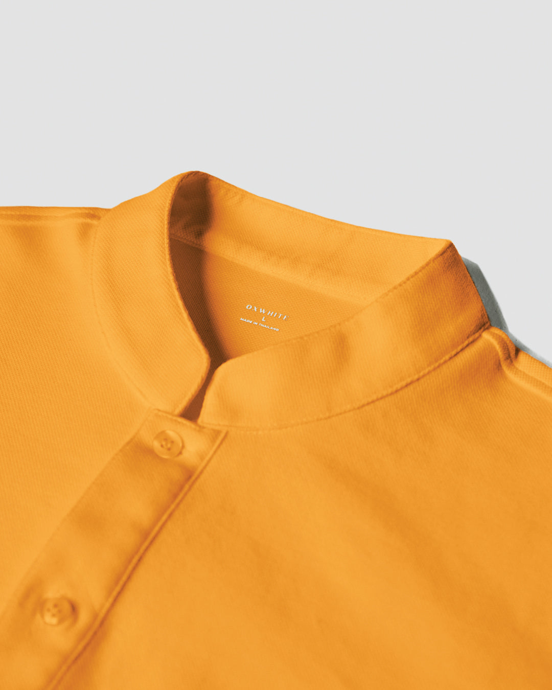 Men Mandarin Collar Slim Fit Polo Tee