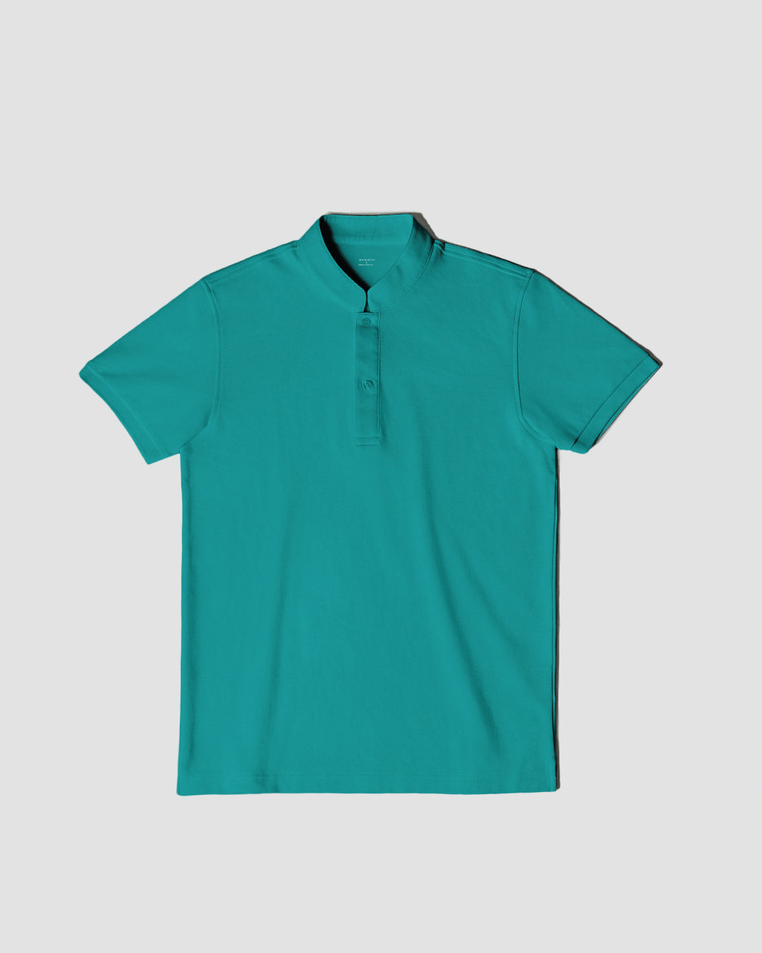 Men Mandarin Collar Slim Fit Polo Tee