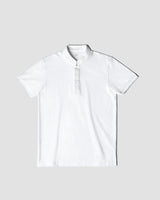 Men Mandarin Collar Slim Fit Polo Tee