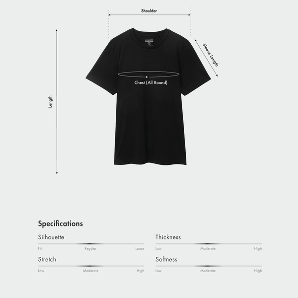 Size chart for Men Modern Panel Tee