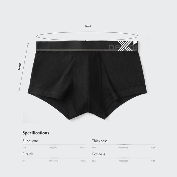 Size chart for Men Premium Trunk (2 in 1 pack)