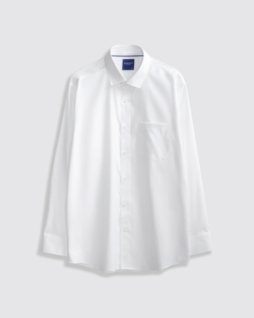 Men Slim Fit Pocket Shirt – OXWHITE