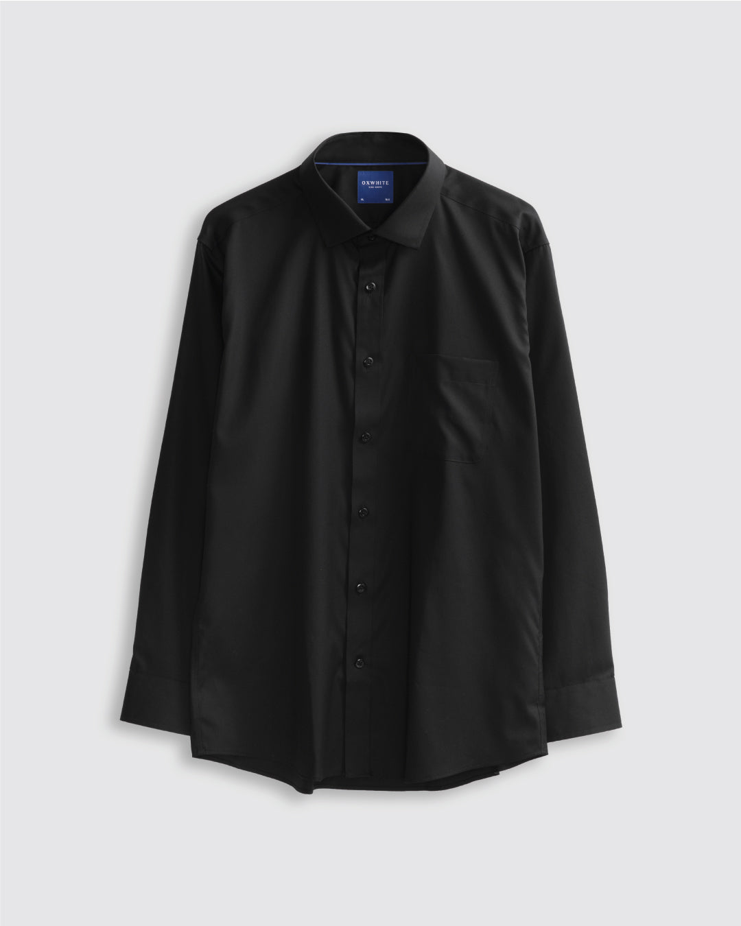 Men Slim Fit Long Sleeve Formal Pocket Shirt