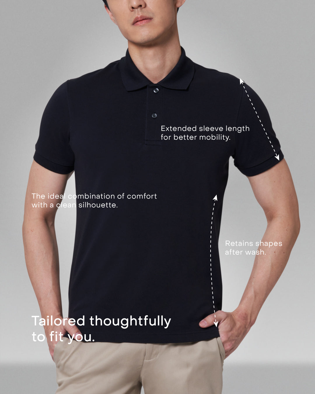 Slim Fit Men Polo (Essential)