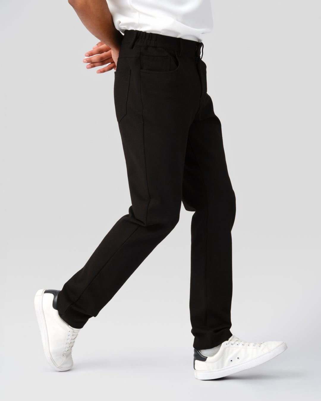 Men Slim Fit Smart Casual Pants
