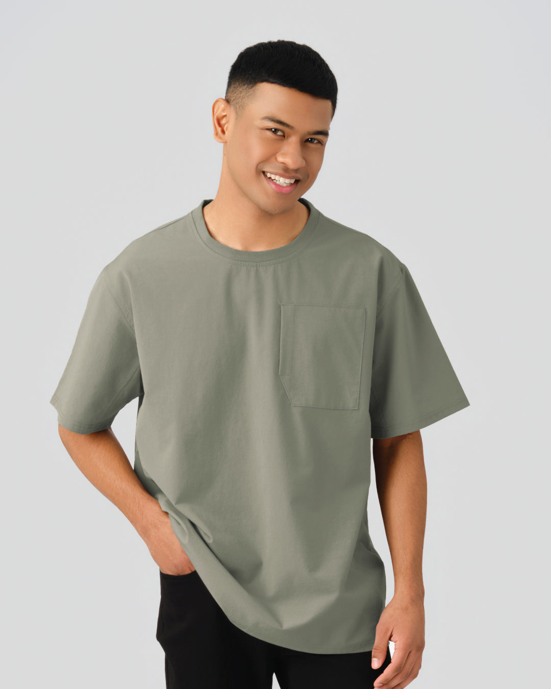 Men Oversized Nylon Top