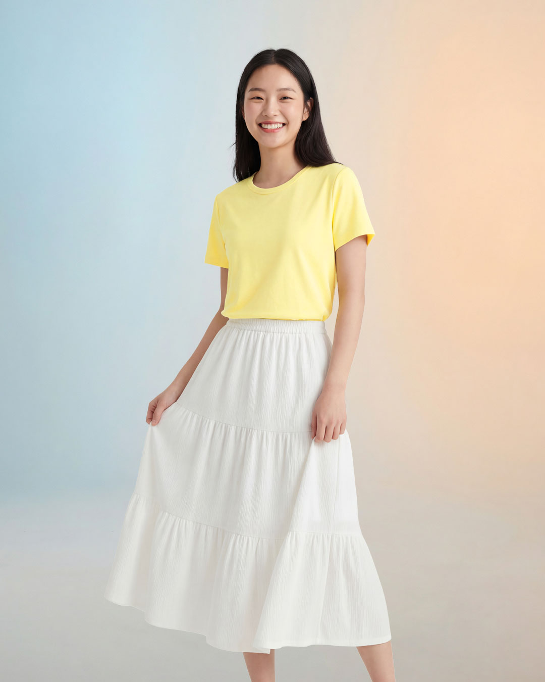 Women Premium Weight Cotton Crew Neck Tee (Seasonal)