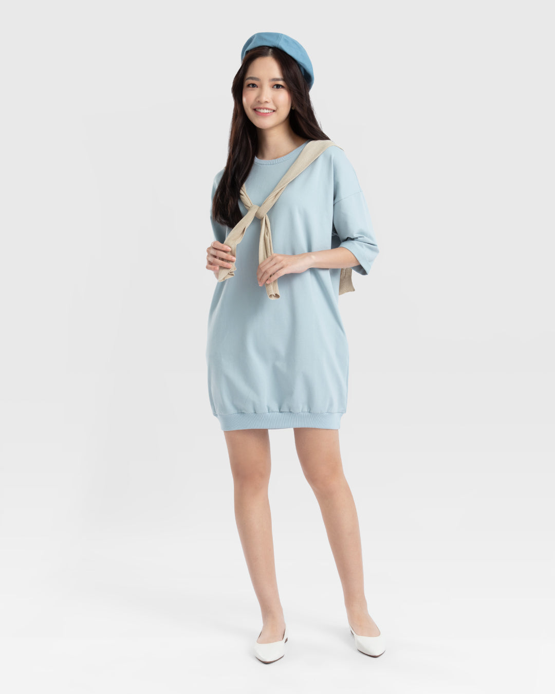 Women 3/4 Sleeve T-Dress