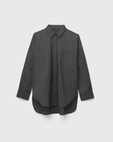 Women Long Sleeve Oxford Oversized Shirt