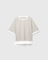 Women Raglan Sleeve Stripes Top