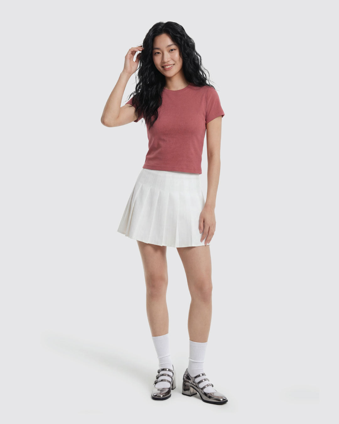 Women Baby Ribbed Tee