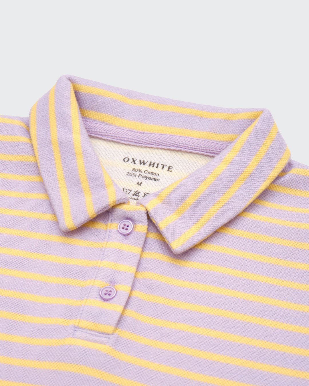 Women Stripe Polo Tee