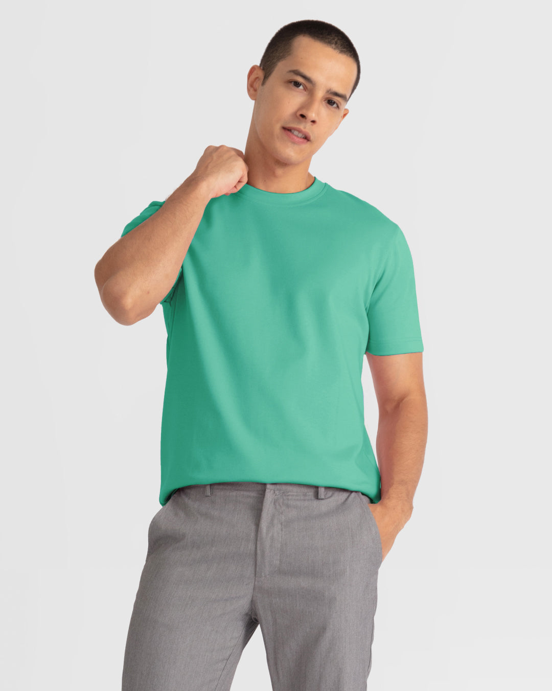 Men Premium Weight Cotton Crew Neck Tee (New Colour)